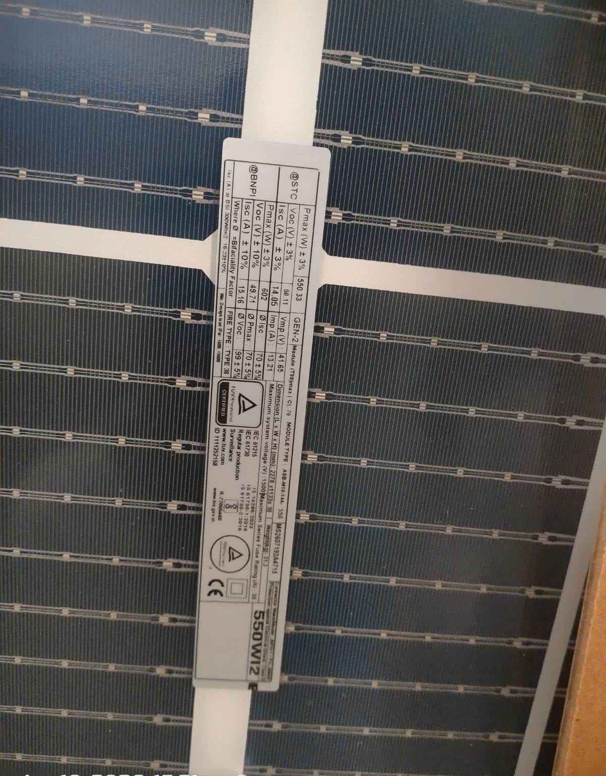 Solar Installation View