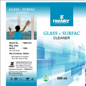 Glass + Surface Cleaner.