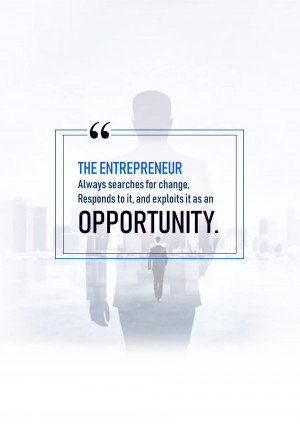 Quote image about entrepreneurship and opportunity