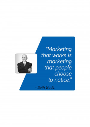 Seth Godin Marketing Quote Post For X
