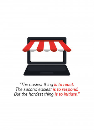 Online Storefront With Motivational Quote Banner For Snapchat