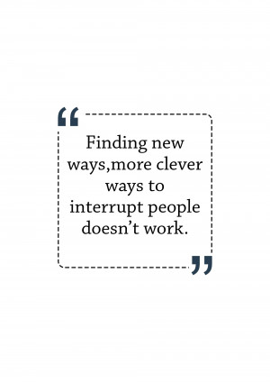 Quote On Interruption Branding Post For WhatsApp