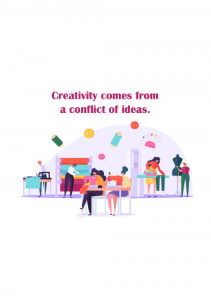 Creativity And Collaboration Graphic For Instagram