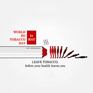Illustration depicting the dangers of smoking and the impact of tobacco on health.