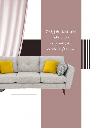 Gray sofa with yellow pillows in a stylish living room setting