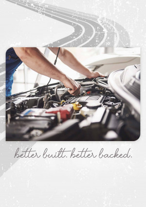 Mechanic working on a car engine