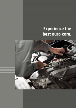 Mechanic working on a car engine