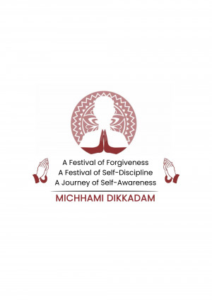 Michhami Dikkadam logo with a meditating figure and text.