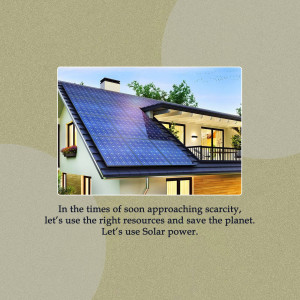 House with solar panels on the roof