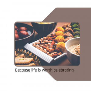 A close-up of a variety of Indian sweets and dry fruits arranged in bowls and on a platter.