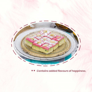 A plate of delicious Indian sweet Barfi with pistachio toppings.