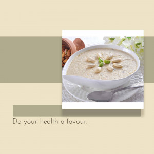 A bowl of creamy kheer garnished with nuts