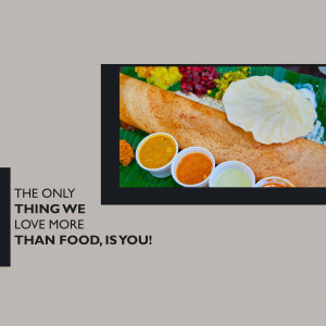 A close-up of a Dosa with sambar and chutney served on a banana leaf.