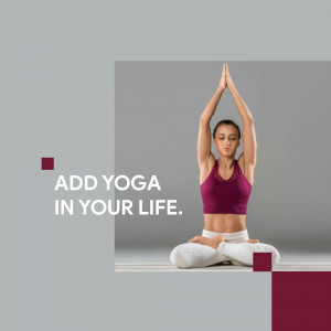 Woman meditating in a yoga pose