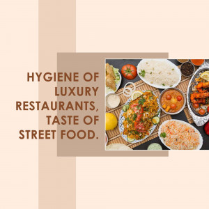 A vibrant spread of Indian cuisine, showcasing both restaurant-style dishes and street food favorites.