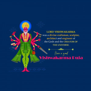 Lord Vishwakarma Puja Template For Telegram