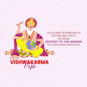 Happy Vishwakarma Puja Poster For Instagram