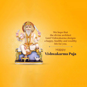 Happy Vishwakarma Puja Graphic For Telegram
