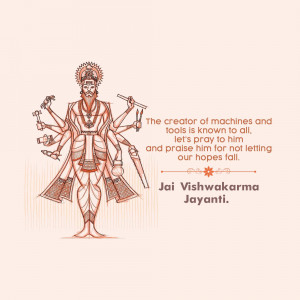 Jai Vishwakarma Jayanti Poster For Twitter