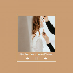 A makeup artist applying mascara to a woman's eyelashes.