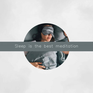 Woman sleeping peacefully with a sleep mask on
