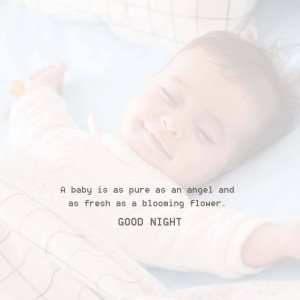 Baby sleeping peacefully in a bathtub with text overlay