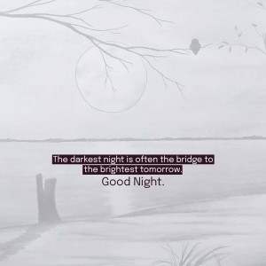 Image of a full moon over water with inspirational quote.