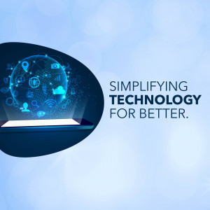 Image depicting technology and innovation with a glowing globe and laptop.