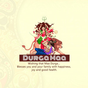 Happy Durga Maa Image For Telegram