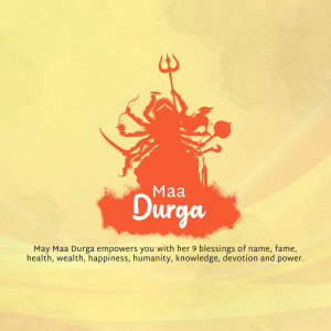 Maa Durga Blessings Design For Google Business Profile
