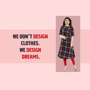 Woman wearing a black and red checkered kurti with red leggings.