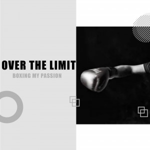 Boxing gloves with text 'Over the Limit - Boxing My Passion'