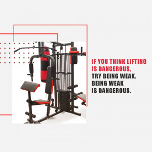 Multi-functional home gym station with weightlifting equipment