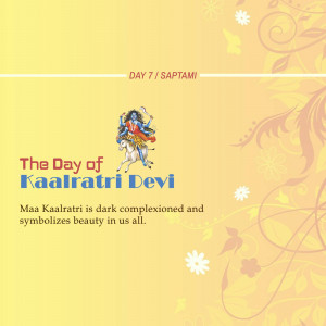 Image depicting Goddess Kaalratri during Navratri