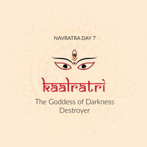 Image depicting Goddess Kaalratri for Navaratra Day 7
