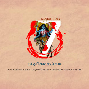 Image depicting Goddess Kaalratri for Navratri Day 7