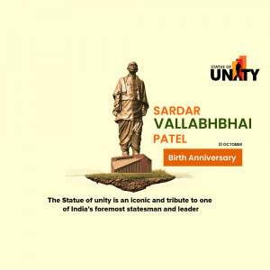 Statue of Unity and Sardar Vallabhbhai Patel Birth Anniversary