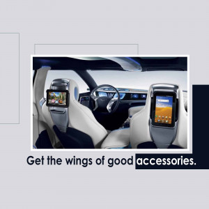 Modern car interior featuring multiple tablet mounts on headrests and dashboard.