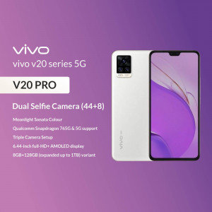 Vivo V20 Pro smartphone in Moonlight Sonata Colour