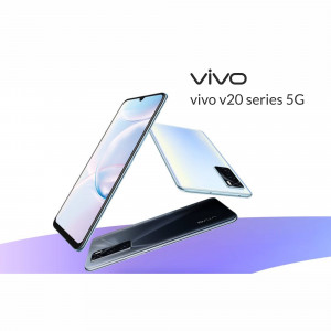 Vivo V20 5G smartphone in multiple views