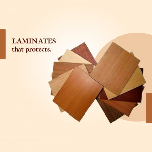Assortment of wood laminate samples in various shades