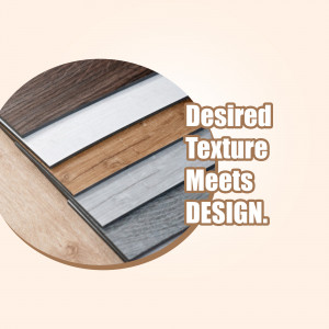 Close-up of various wood texture samples in shades of brown and gray