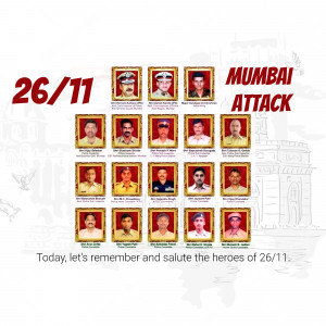 Collage of Indian Police and Security Personnel who served during the 26/11 Mumbai Attacks