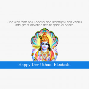 Happy Dev Uthani Ekadashi Flyer For Google Business Profile