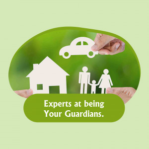 Hands holding paper cutouts of a house, car, and family, representing insurance protection.