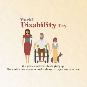 Illustration depicting people with disabilities for World Disability Day