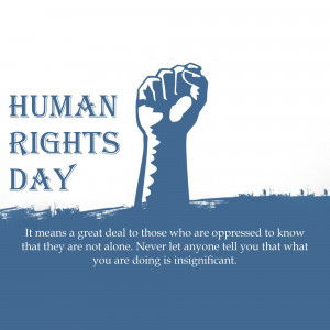 Image depicting a raised fist symbolizing solidarity and the fight for human rights.