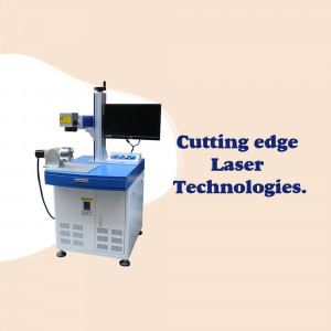 Image of a cutting edge laser machine with a monitor and control panel.