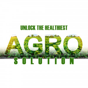Image displaying the text 'Unlock the Healthiest Agro Solution' with a field and crop background.