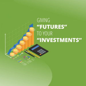 Image depicting financial growth and investment with a graph, calculator, and stationery.